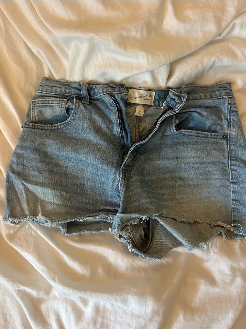 Universal Thread Light Blue Distressed Denim Cutoff Shorts